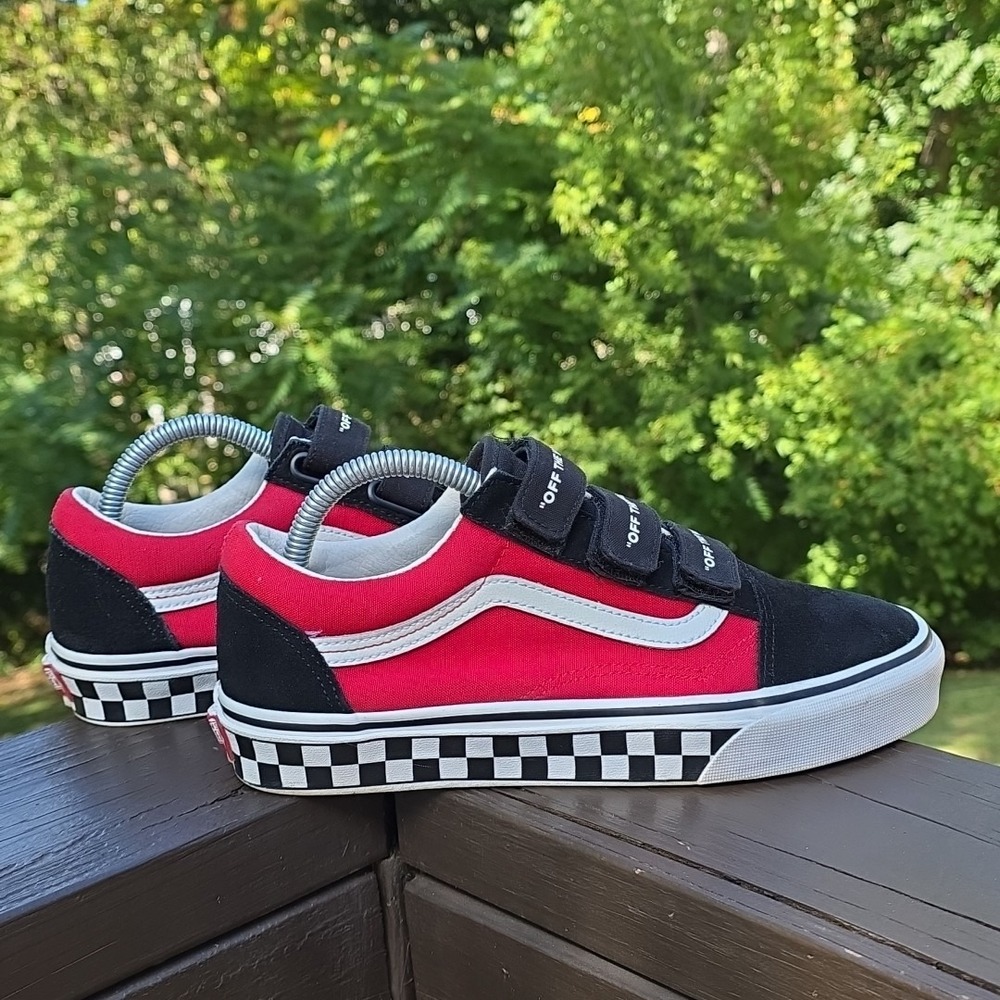 Vans Old Skool V OTW Strapped Black/Racing Red Men's 7 Women's 8.5 Sneaker Shoes